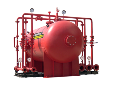 Bladder Tank with Multiple Proportioners