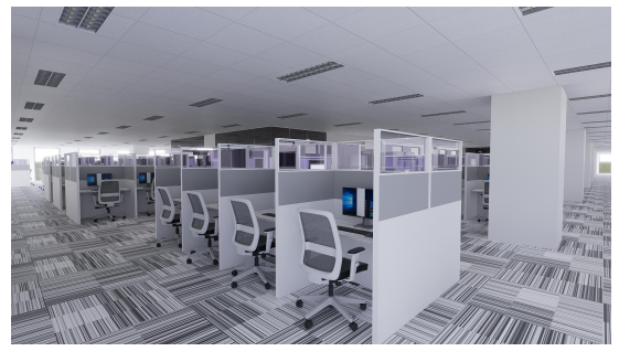 2000 SQM BPO Seats Interior Project
